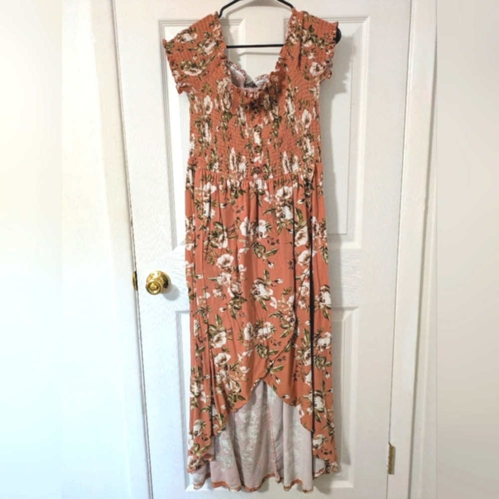 *3 for $15* Bohemian 2X Off-Shoulder Maxi Dress